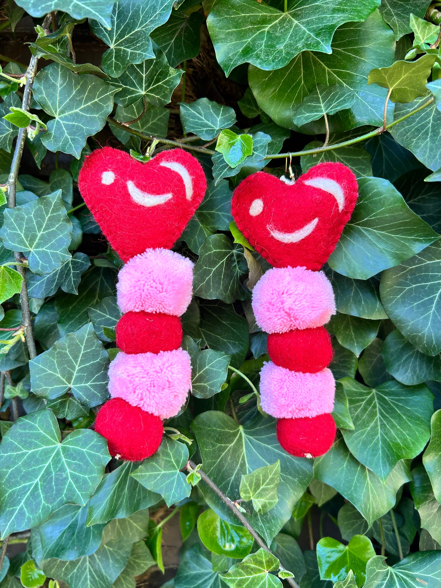 Heart Caterpillar Ear Art